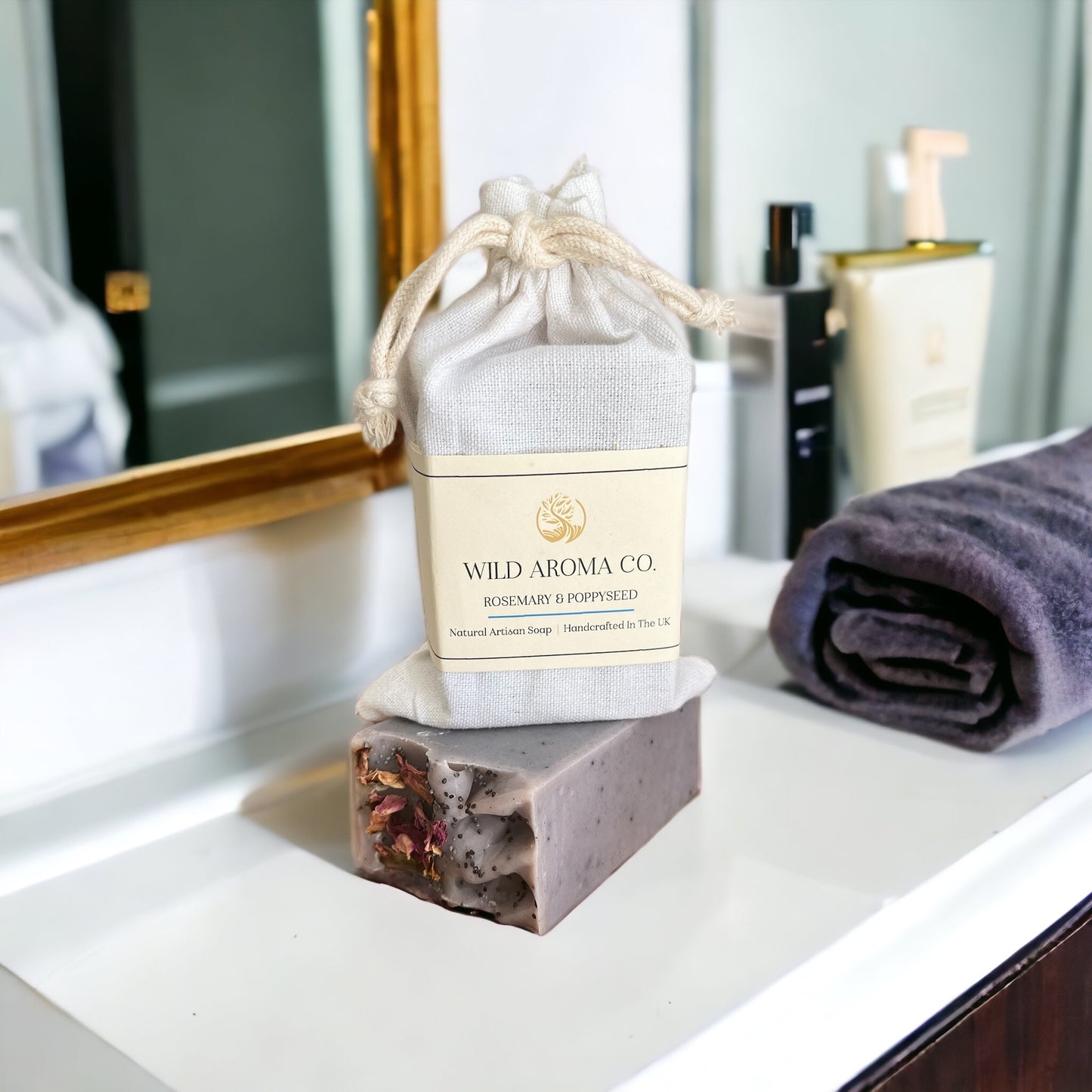 Rosemary & Poppyseed Soap | Bath & Body