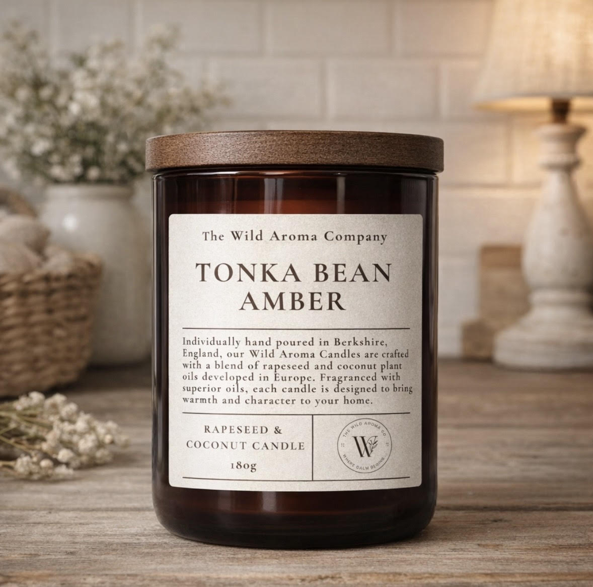 Tonka Bean Amber | Amber Jar Candle