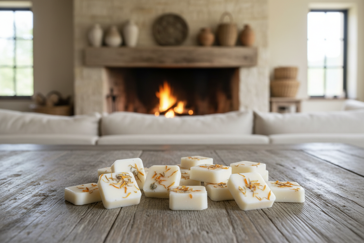 White Square Wax Melts with Calendula